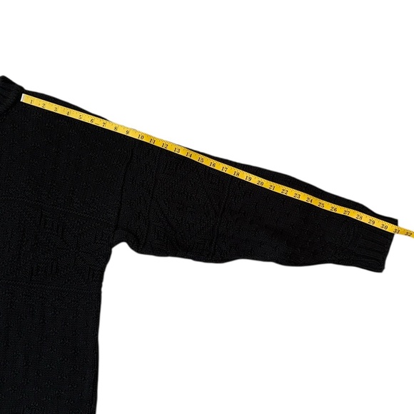 VTG 90s Aeropostale Chunky Crewneck Sweater Blue Snowflake Cotton/Ramie Korea XL - Picture 14 of 14